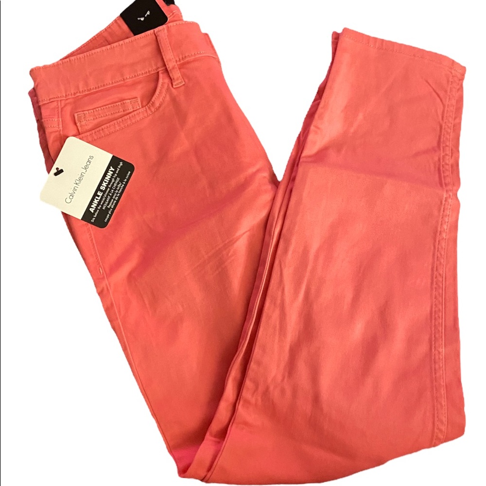 Calvin Klein Ankle Skinny Salmon Jeans [BNWT]